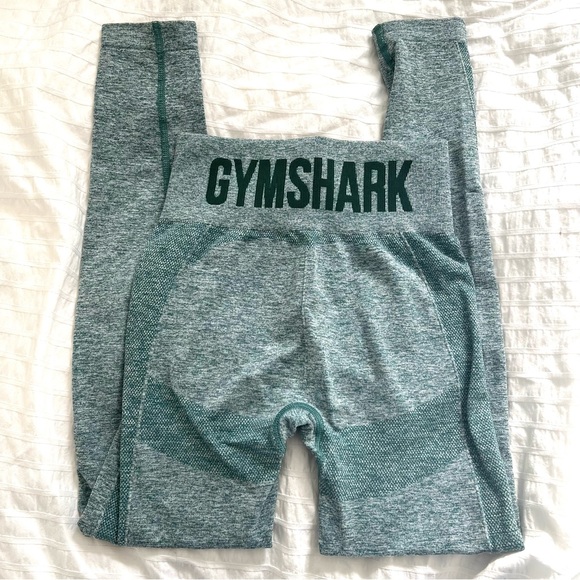 GYMSHARK flex high waisted leggings - dark green marl - Picture 4 of 6